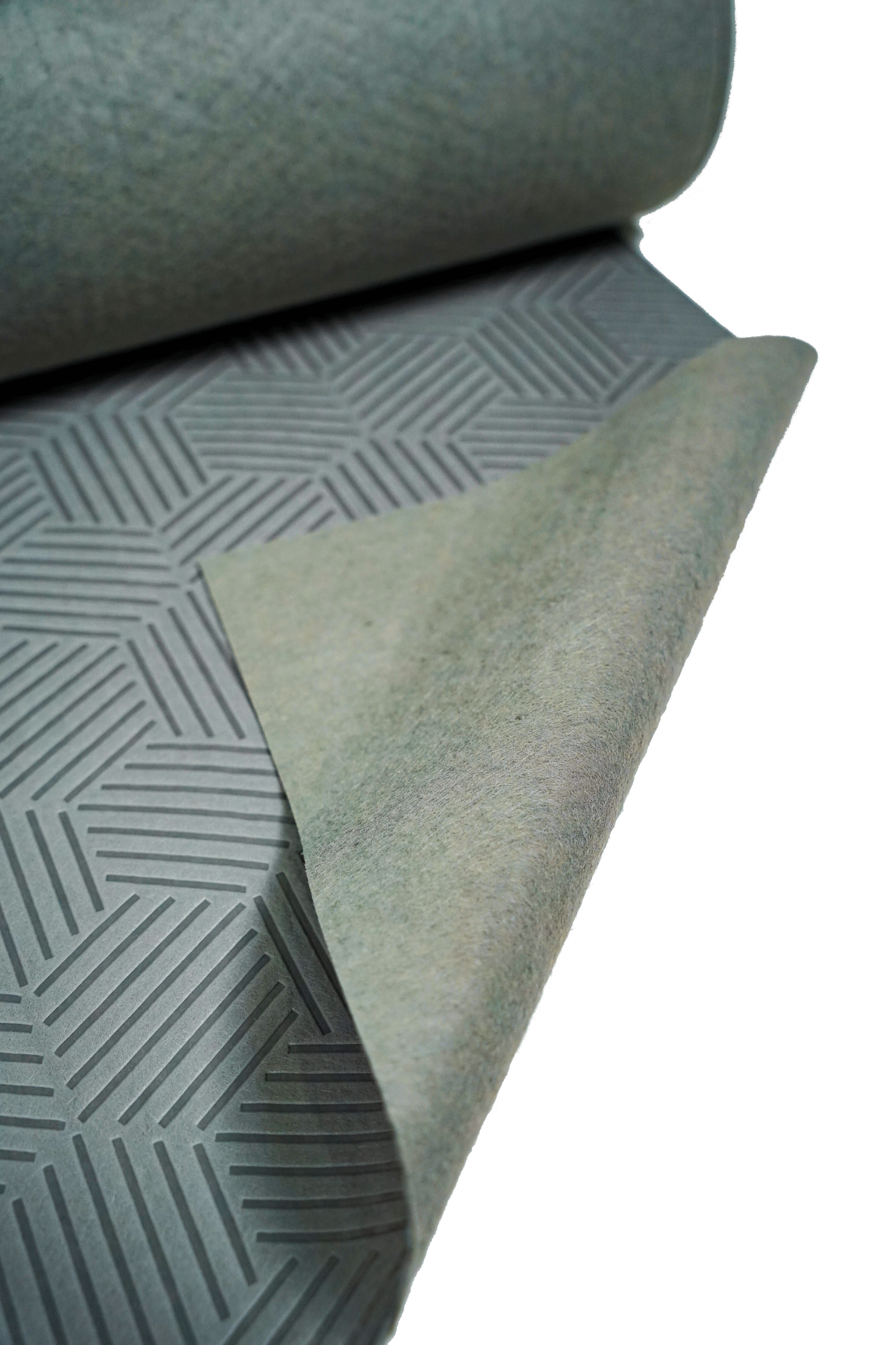 Interior floor covered with Gator Guard floor protection roll at renovation site